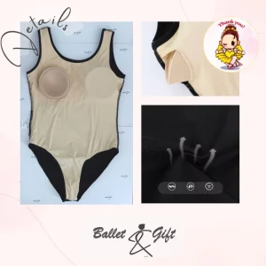 Basic Sleeveless Leotard with Chest Pad