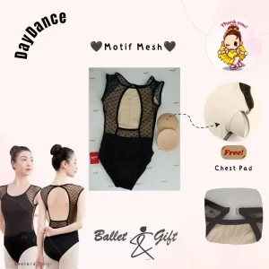 DayDance MOTIF MESH Leotard for Teen and Adults Ballerinas