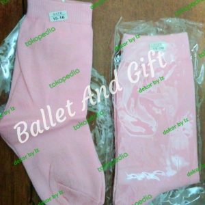 Kaos kaki Ballet anak pink size M standard ujian kelas balet